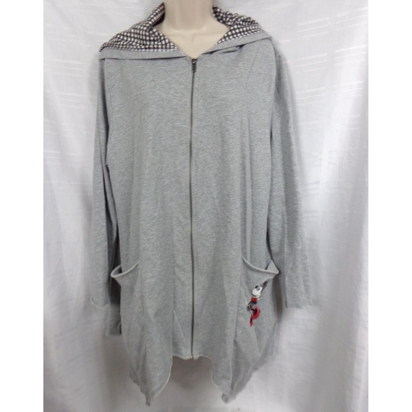 Disney Jackets & Blazers - Disney Parks Women's Minnie Mouse Full Zip Up Hooded Jacket Gray Plaid Size XXL